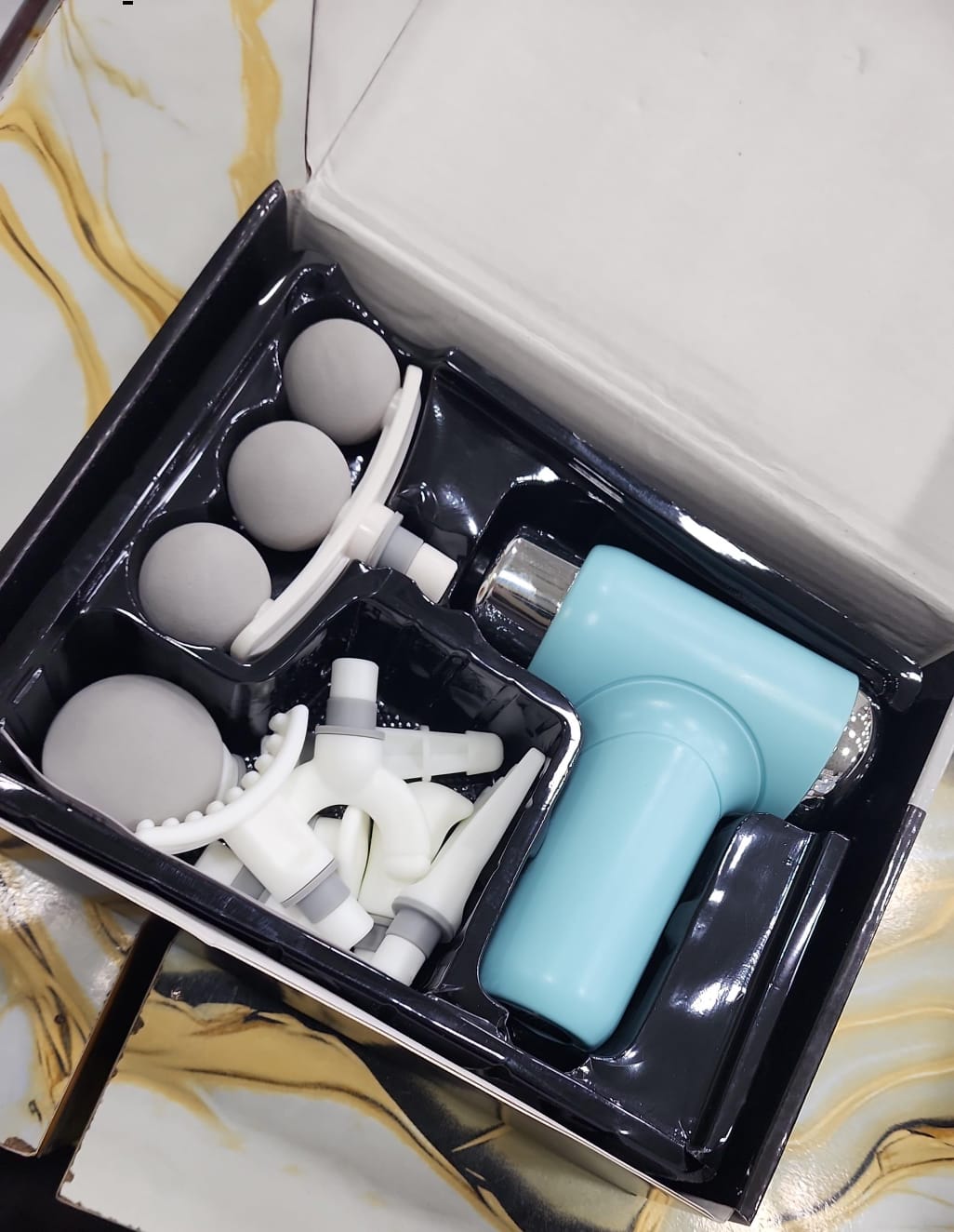9 in 1 Massager Machine – 3 Head Electric Massage Gun