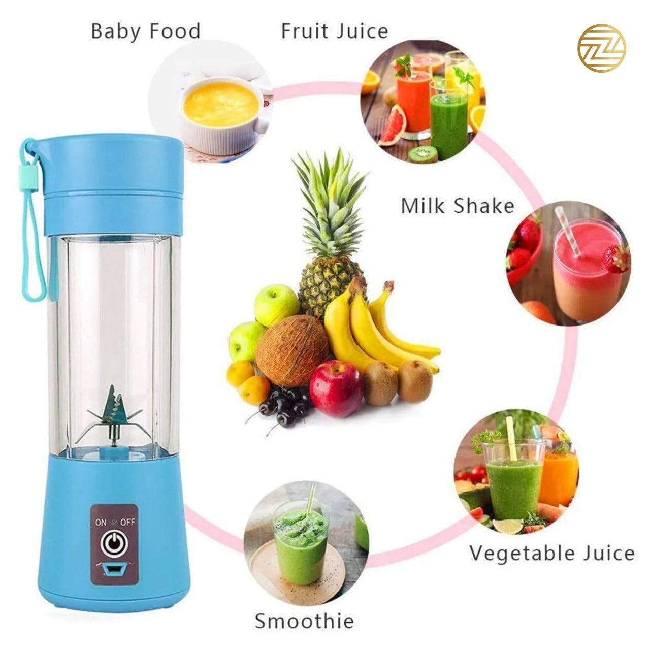 USB Rechargeable Mini Portable Juice Blender