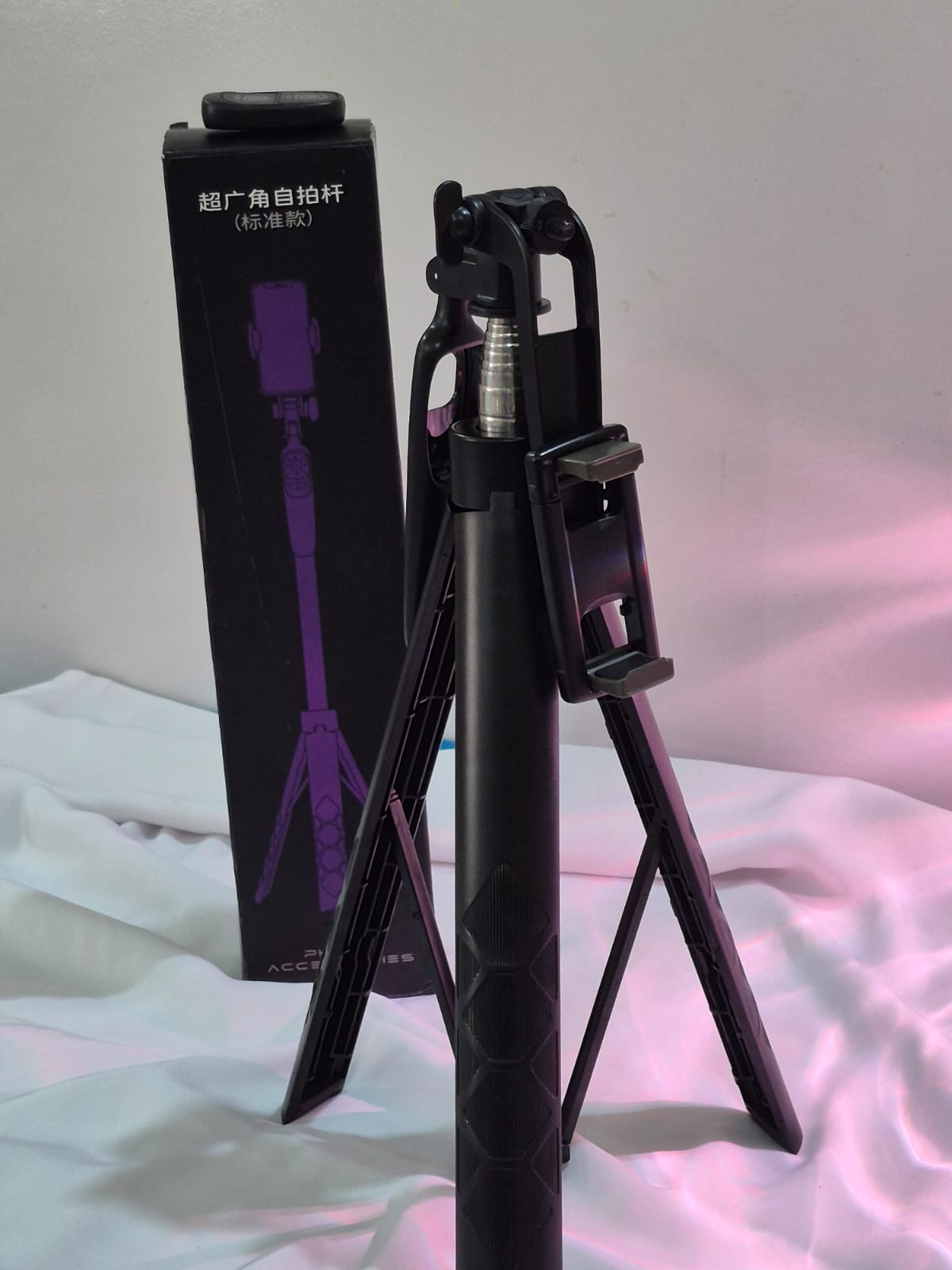 7ft Premium Steel Tripod Stand with Selfie Stick & Wireless Remote