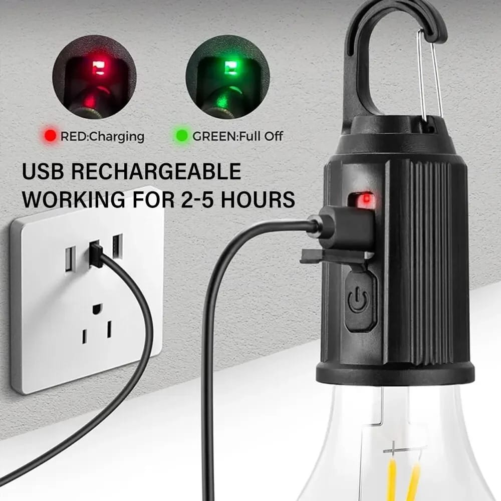 Rechargeable LED Hanging Camping Bulb Light