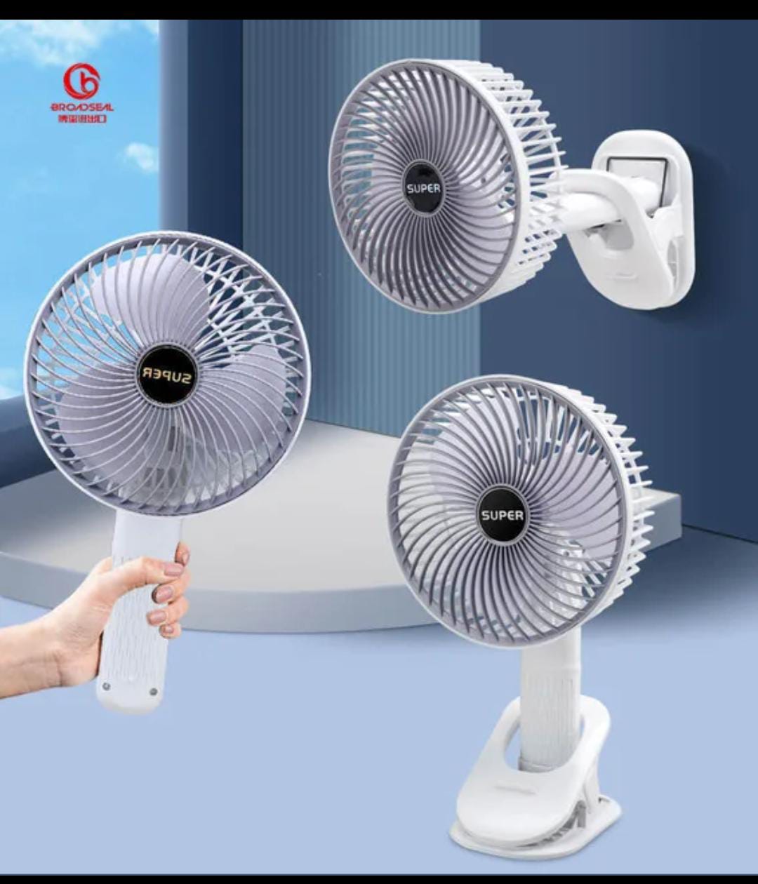 4-in-1 Portable Rechargeable Fan