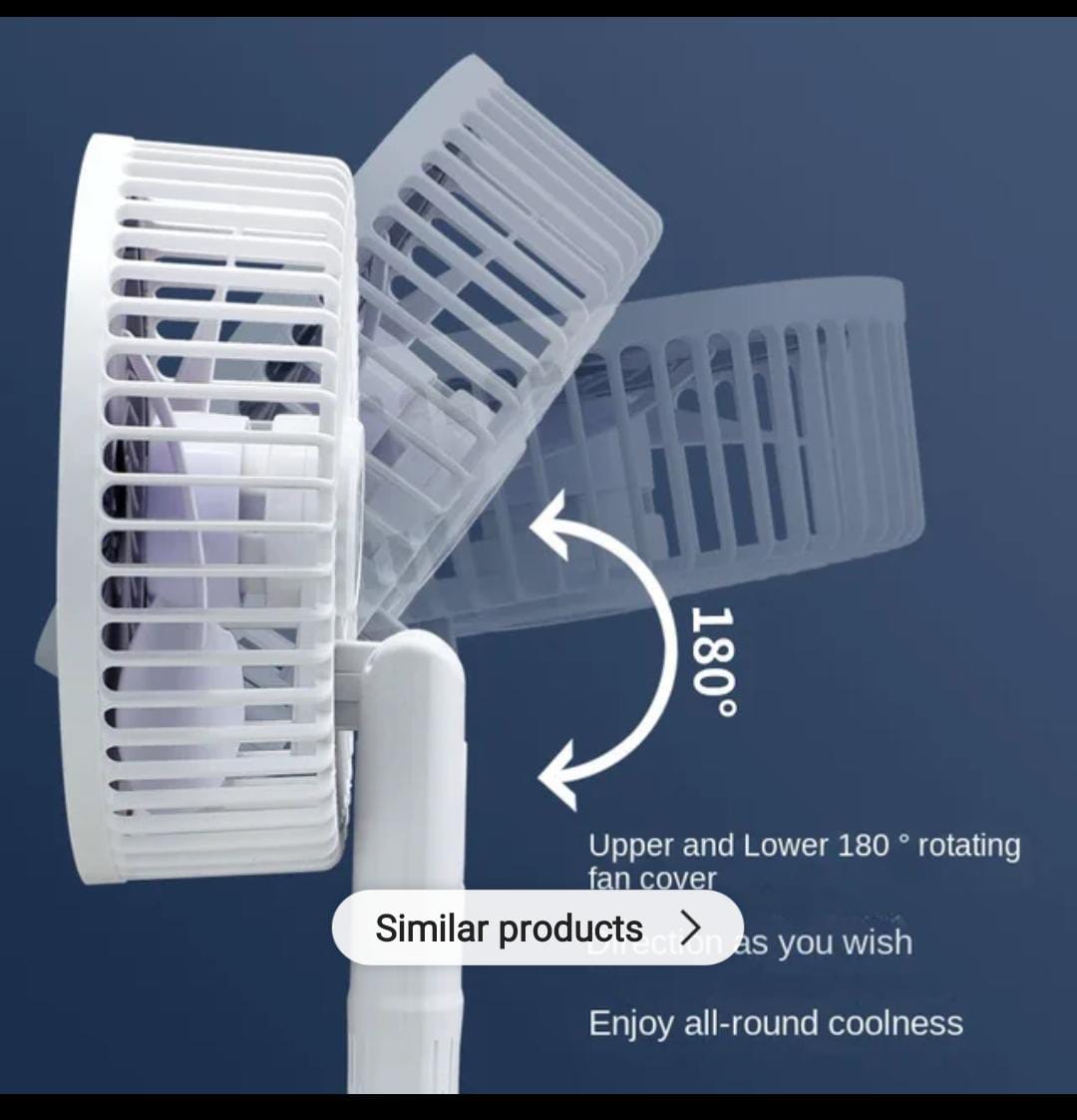 4-in-1 Portable Rechargeable Fan