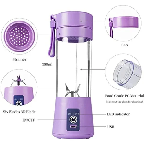 USB Rechargeable Mini Portable Juice Blender