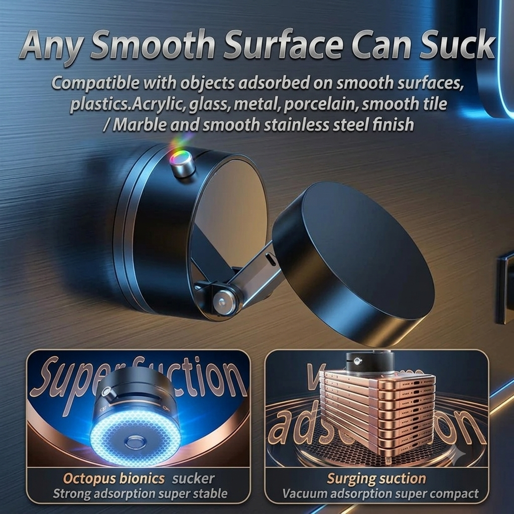 Vacuum Magnetic Phone Holder Pro